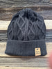 Cable Knit Gray Beanie
