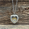 Floating .45 Heart Necklace