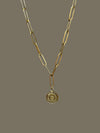 Gold Rush Single Shot Paperclip Necklace
