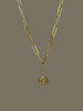Gold Rush Single Shot Paperclip Necklace