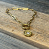 Gold Rush Single Shot Paperclip Bracelet