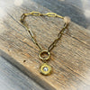Gold Rush Single Shot Paperclip Bracelet