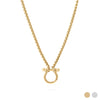 Horseshoe Necklace with Mother of Pearl Horse charm
