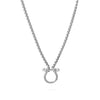 Horseshoe Necklace with Mother of Pearl Horse charm