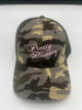 Embroidered & Bullet Embellished Mesh Back Cap - Pretty Hunter