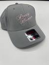 Pretty Hunter Embroidered Grey Performance Cap
