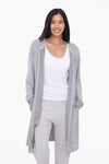 Life. Live It. 2-Tone Gray Hooded Cardigan with Pockets