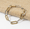 Gold Rush Mixed Metal Cable Chain Bracelet