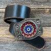 Floral Belt Buckle - Pretty Hunter