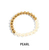Gold Rush Semi Precious Beaded Stretch Bracelets