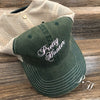 Embroidered & Bullet Embellished Mesh Back Cap - Pretty Hunter