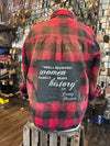 One of a Kind Acid Wash Flannels - Pretty Hunter