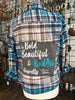 One of a Kind Acid Wash Flannels - Pretty Hunter