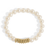 Gold Rush Pearl Beaded Stretch Bracelet